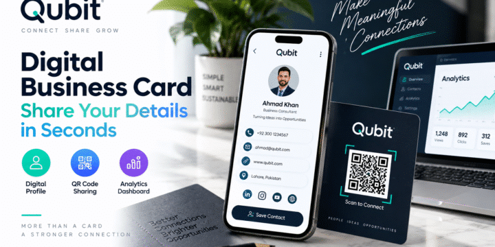 Qubit Digital Business Card: Share Your Details in Seconds